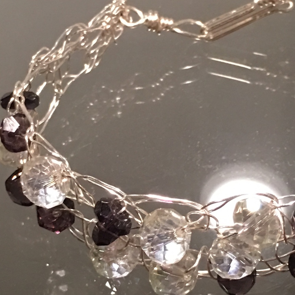 Handmade wire stone bracelet - Picture 3 of 3
